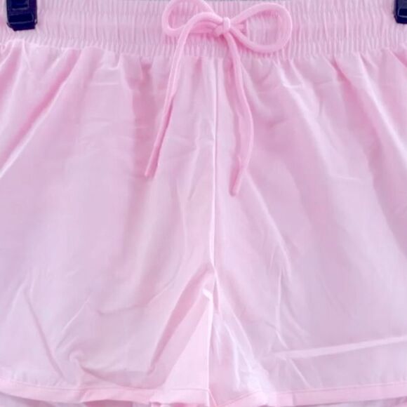 ID Ideology Women's Drawstring Running Shorts- Pink Shorts Heart Pink Size 2XL - Picture 12 of 13